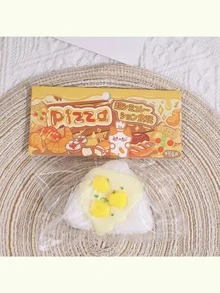 热门动漫人物微缩模型小玩意，可爱玉米汤饭团软萌玩具，逼真食物软萌奶油酱三角饭团，焦糖吐司玩具套装！ - 彩色 - 查看 9