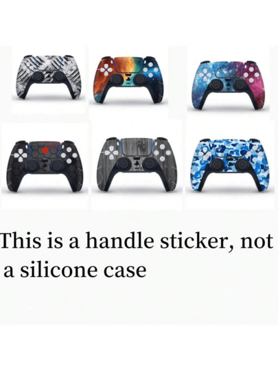 1pc P5 Controller Sticker, Scratch-Resistant, Decorative For Disc & Digital Edition Console Controller, Applicable To All P5 Gamepads (Game Console Not Included)
