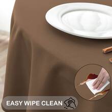 Tovaglia Monocolore Antimacchia (Quadrata 140*140/140*180/140*240, Rotonda 180*180), Stile Moderno E Minimalista, Adatta Per Riunioni Familiari, Ristoranti, Hotel E Tavoli Da Cucina.