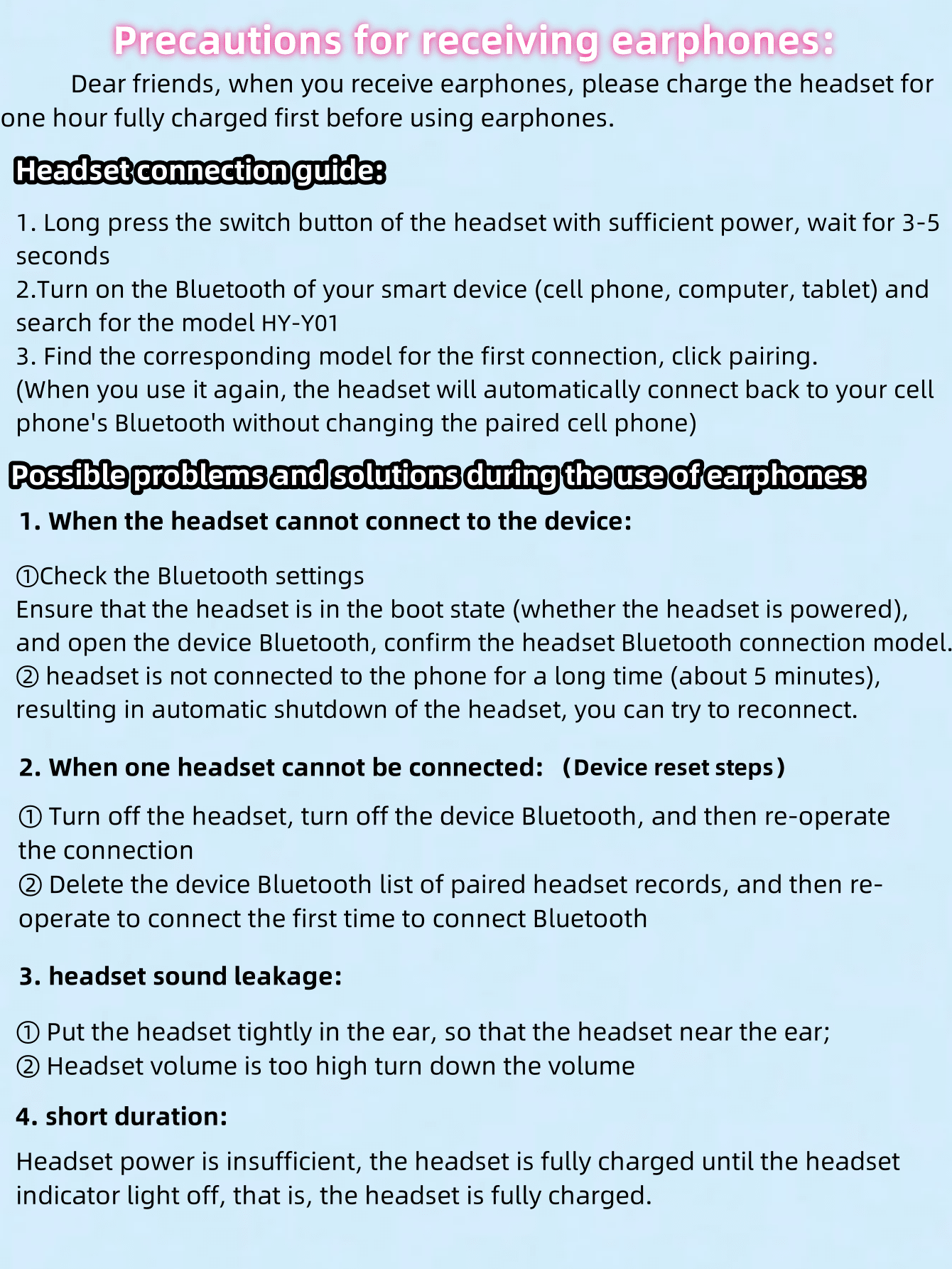 HYUNDAI سماعات أذن بلوتوث HYUNDAI HY-Y01، تصميم نص...