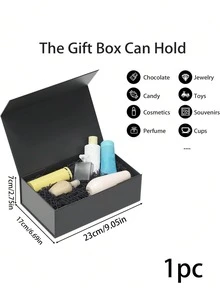 Hộp quà Giáng sinh tự làm, Hộp quà có nắp, Hộp khóa từ cho đám cưới nam, Sinh nhật, Ngày lễ tình nhân, Tốt nghiệp, Giáng sinh, Hộp quà cho quà tặng Hộp quà Giáng sinh màu đen tự làm, Hộp thủ công bằng bìa cứng trống có nắp để trang trí, Bao bì quà tặng ngày lễ cho tiệc tùng - màu đen - Xem 9