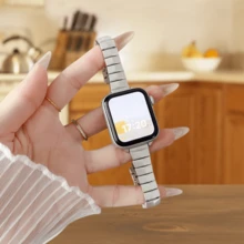 Rhombus Shape Asymmetrical Style Band, Suitable For 38mm/40mm/41mm/42mm/44mm/45mm/46mm/49mm Watch Bands, Compatible With Apple Watch Series 10/9/8/7/3/2/1/SE Series High-End Metal Texture Watch Bands (Watch Not Included)