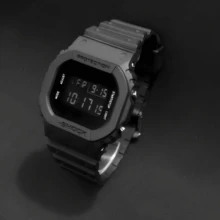 Men's Digital Watch Smaller Black Case Silicone Strap Multifunctional Sports - màu đen - Xem 5