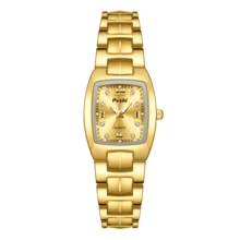 Poshi 1pc Fashion Luxury Women's Watch,Elegant Lady Dress Quartz Watches Original Brand Girls Wristwatch - Gold - View 11