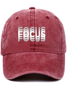 Czapka z daszkiem FOCUS Creative z podwójnym nadrukiem, unisexowa czapka z zakrzywionym daszkiem, modna czapka baseballowa z regulacją i ochroną przeciwsłoneczną, do noszenia na co dzień, dla kierowców ciężarówek, do codziennego użytku