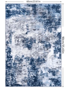 Small Abstract Area Rug Entryway Rugs Washable Door Mat Indoor Entrance Throw Rugs, Printed Faux Wool Non Slip Floor Carpet For Foyer Front Door Sink Bedroom Decor