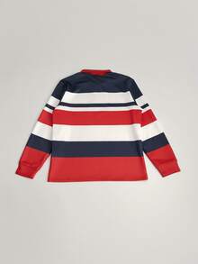 Áo Polo nam tay dài phong cách retro sinh viên, áo polo sọc xanh đỏ trắng thời trang, trang phục công sở nam, áo polo cổ bẻ, phối màu cổ điển, áo sweatshirt tay dài phong cách đường phố dành cho nam, áo polo thoải mái thoáng khí, áo nam cổ điển, trang phục thường ngày, áo sơ mi tay dài cổ bẻ tối giản, áo polo croptop, thích hợp cho mùa thu. - Nhiều màu - Xem 5