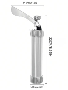 20pcs Cookie Molds & 4pcs Stainless Steel Icing Tips Cookie Press Kit, For DIY Cookie Making Machine And Decorating Christmas Cookies, Multi-Functional Household Cookie Maker Baking Tools - Silver - View 7