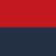 Đỏ và xanh navy