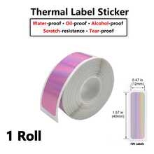 D30 Label Tape, 12x40mm White Thermal Label Paper For Phomemo D30 Labels Tape Printer Maker Tape Refill Replacement For Print Master D30 Labels Refill 12mm X 40mm (0.47 X 1.57 Inch) White/Color,For Vretti HP3, HP4, For MARKLIFE P11, For Phomemo D30, M110, D35, Q30 Printers. - Multicolor - View 18