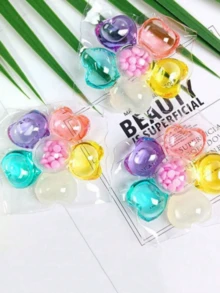 20/10/5/1片 七色网格洗衣香氛珠，持久清新添加剂，家居香氛洗衣珠，保持衣物洁净芬芳，适用于清洁衣物、窗帘、床上用品、家居装饰、圣诞节等，用量根据个人喜好而定。 - 彩色 - 查看 11