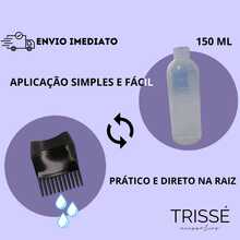 Aplicafácil frasco aplicador de química tintura creme óleo para cabelo uso doméstico e profissional(Preto - Bico Preto)
