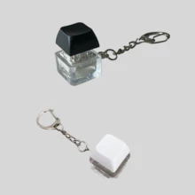 1 pieza Llavero de artefacto antiestrés con botones presionables, juguete para aliviar el estrés y mini regalo - Negro - Ver 10