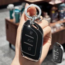 Car Key Case Cover Shell Fob For MG ZS For MG6 EV EZS HS EHS For Roewe RX5 I5 I6 RX3 RX8 ERX5 Key Holder Accessories Keychain Halloween Accessories Teachers Day Christmas Gift Gifts For Mother, Father, Graduation, And Teacher - Multicolor - View 10