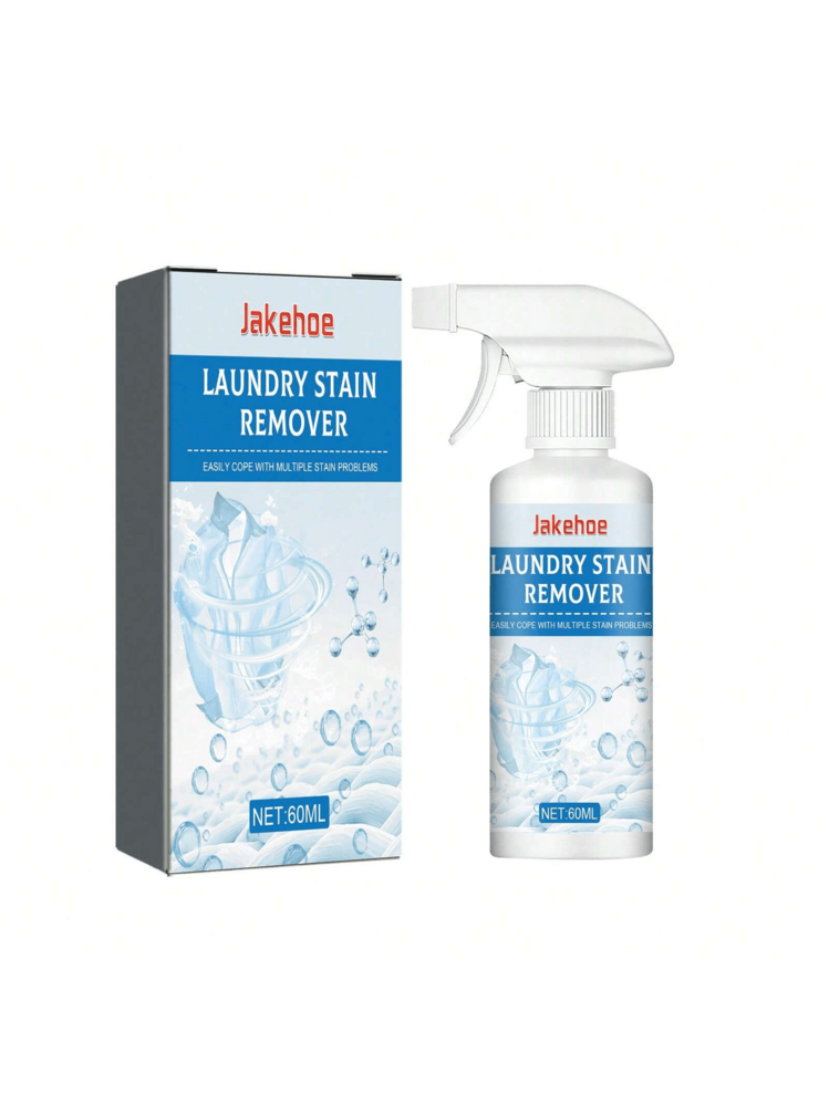 Clothes Stain Remover Spray Effectively Clean Food Grease Coffee Yellow Stains Dust Mildew Eliminate Odor Bleached Decontamination Fabric Dry-Clean Spray - 白色 - 查看 13