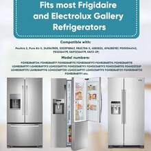 2/4pcs Efficient Refrigerator Air Filter Replacement, For F-Rigidaire Paultra2 Pure Air Ultra Ii Refrigerator Air Filter,Electrolux Part 242047805, 5303918847, Eap12364179,Made Of High - Quality Activated Carbon And Plastic Material, Fridge Odor Eliminator;   Practical & Minimalist Style, White With Black Filtering Areas, Rectangular Shape, Easy - Install Design Detail.   Ideal For Effectively Absorbing Peculiar Smells And Volatile Substances, Keeping Your Refrigerator Fresh And Odor - Free.   Home Appliance Accessory Perfect For Year - Round Use In Kitchens, Ideal For Maintaining Refrigerator Hygiene.   Great As A Gift For Homeowners, Housewives On Housewarming, Birthdays - Black and White - View 9