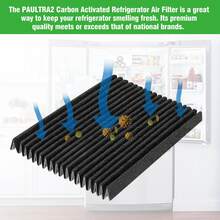 2/4pcs Efficient Refrigerator Air Filter Replacement, For F-Rigidaire Paultra2 Pure Air Ultra Ii Refrigerator Air Filter,Electrolux Part 242047805, 5303918847, Eap12364179,Made Of High - Quality Activated Carbon And Plastic Material, Fridge Odor Eliminator;   Practical & Minimalist Style, White With Black Filtering Areas, Rectangular Shape, Easy - Install Design Detail.   Ideal For Effectively Absorbing Peculiar Smells And Volatile Substances, Keeping Your Refrigerator Fresh And Odor - Free.   Home Appliance Accessory Perfect For Year - Round Use In Kitchens, Ideal For Maintaining Refrigerator Hygiene.   Great As A Gift For Homeowners, Housewives On Housewarming, Birthdays - Black and White - View 3