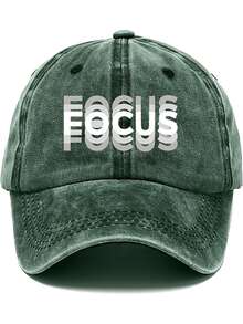 Czapka z daszkiem FOCUS Creative z podwójnym nadrukiem, unisexowa czapka z zakrzywionym daszkiem, modna czapka baseballowa z regulacją i ochroną przeciwsłoneczną, do noszenia na co dzień, dla kierowców ciężarówek, do codziennego użytku