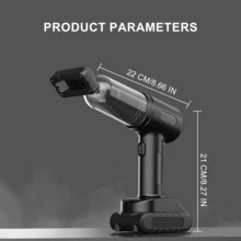 Car Vacuum Cleaner, Cordless Handheld Vacuum Cleaner With Keyboard, 5500 Pa Cordless Mini Vacuum Cleaner With 3-In-1 Brushless Motor, Portable Vacuum Cleaner For Car, Home, Pets, Office - màu đen - Xem 11
