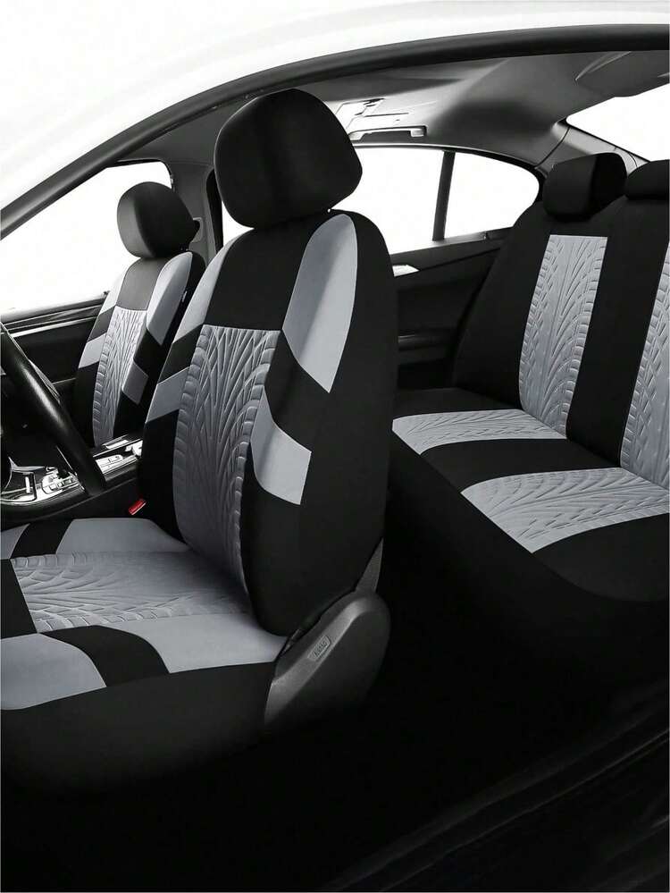 13件/9件/4件通用汽车座椅套 - 适用于SUV、卡车和7座车型 | 三排座椅涤纶材质（前排桶形座椅+后排分体式座椅）| 透气、防滑、兼容安全气囊 | 男女通用汽车内饰保护套。9件套为5座车型（2个前排座椅+靠背+后排座椅+5个头枕），4件套为2座车型（2个前排座椅+2个头枕）。 - 均碼 - 查看 7