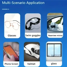 1套/100片装眼镜湿巾清洁布，一次性镜片清洁剂，适用于眼镜、相机镜头、手机屏幕 - 高效清洁湿巾，防雾湿巾，镜片清洁布（2种包装样式随机发货） - 白色 - 查看 7