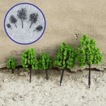 4-12 厘米 HO N 比例塑料模型树铁路景观风景模型树用于装饰建筑模型铁路场景景观、玩具、微型、模型套件 - As photo - 查看 7