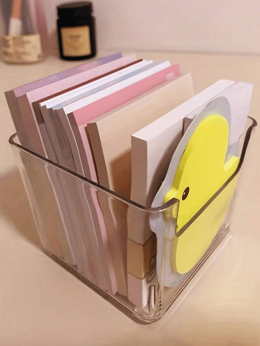 1pc Clear Drawer Storage Box For Desk Organization - For Small Compartment Storage Box - Stackable And Mix & Match - Sorting And Categorizing Box Back To School