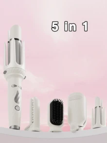 自动卷发器，卷发棒旋转，4 档可调节温度，快速自旋转造型，快速加热，28 毫米大波浪卷发，适合懒散的人，易于使用 - 美規A型插(110-127V) - 查看 10