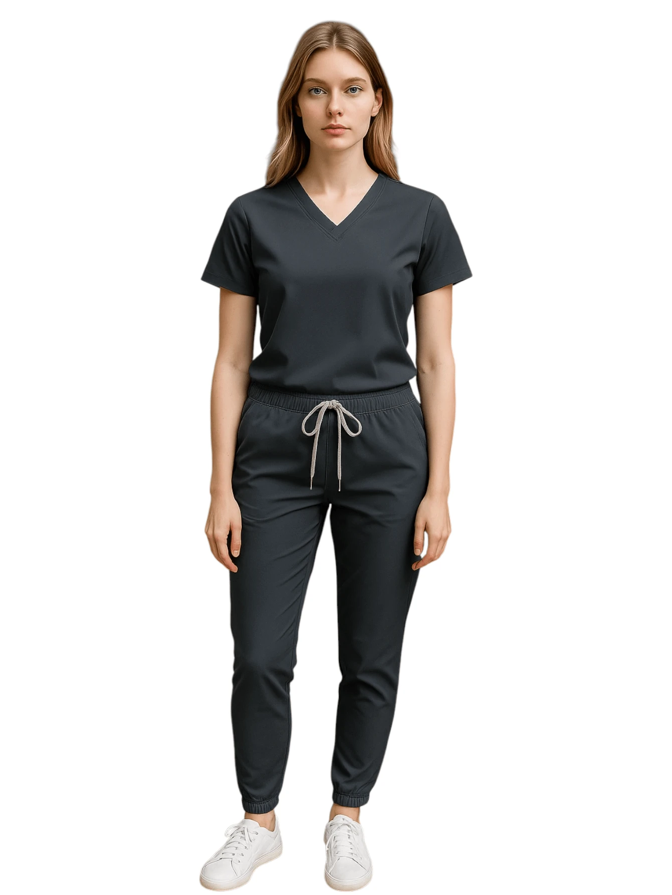 SOULMATE Lady Lotus Surgical Pajamas - Dark Grey - View 1
