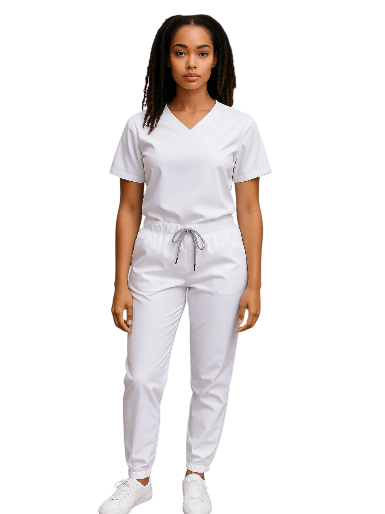 SOULMATE Lady Lotus Surgical Pajamas - White - View 1