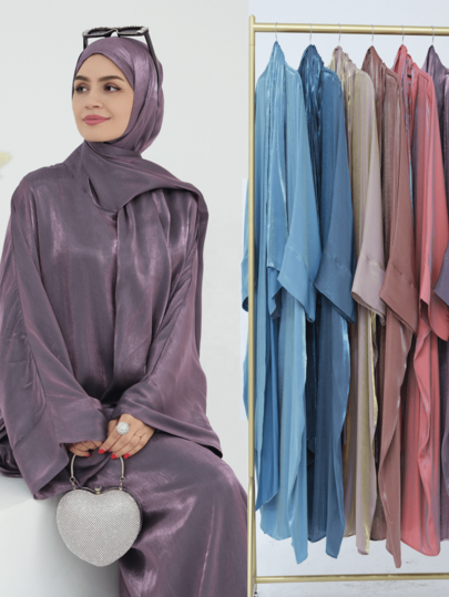 1pc New Style Hijab Abaya Set, Loose & Comfortable Abaya, Suitable For Muslim Women Daily Prayer And Outings, All Seasons