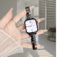 Rhombus Shape Asymmetrical Style Band, Suitable For 38mm/40mm/41mm/42mm/44mm/45mm/46mm/49mm Watch Bands, Compatible With Apple Watch Series 10/9/8/7/3/2/1/SE Series High-End Metal Texture Watch Bands (Watch Not Included)