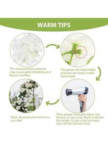 6/12 piezas con alambre de hierro de 25 cm Centros de mesa de flores de hortensias artificiales románticas Flores de plástico Ramos de seda Plantas falsas para decoración de bodas, habitaciones, otoño, otoño, hotel, fiesta, evento, Año Nuevo, arreglos florales para boda/hogar/dormitorio/sala de estar/decoración de mesa/ramo de novia/jardín al aire libre, decoración de Halloween, decoración de Navidad, decoración de Año Nuevo