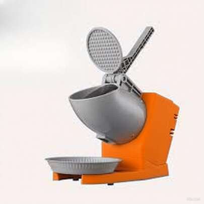 Triturador De Hielo Eléctrico Plástico 380 W Color Naranja