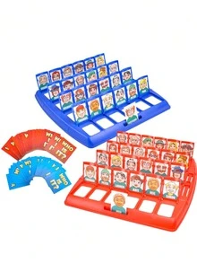 1pc Who I Am Board Game, A Two-Player Puzzle Parent-Child Interactive Game, Memory Logic Card - Multicolor - View 1