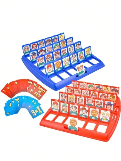 1pc Who I Am Board Game, A Two-Player Puzzle Parent-Child Interactive Game, Memory Logic Card