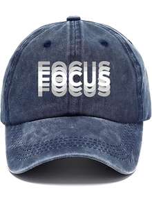 Czapka z daszkiem FOCUS Creative z podwójnym nadrukiem, unisexowa czapka z zakrzywionym daszkiem, modna czapka baseballowa z regulacją i ochroną przeciwsłoneczną, do noszenia na co dzień, dla kierowców ciężarówek, do codziennego użytku