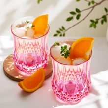 3 piezas de vasos de vino sin tallo irrompibles de color rosa, vasos reutilizables de color rosa vintage para whisky, cerveza, jugo, bebidas, cócteles