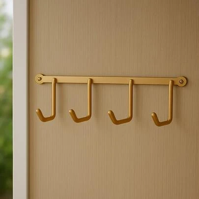 Suporte para Vassouras e Rodo Kit com 3 Unidades Suporte de Parede com Ganchos Ideal para Cozinha Banheiro e Racks