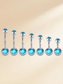 Nhẫn rốn bằng thép không gỉ Cubic Zirconia thời trang Nhẫn xỏ khuyên rốn Trang sức xỏ khuyên rốn Nhẫn rốn Nhẫn rốn Nhẫn rốn Trang sức xỏ khuyên rốn Nhẫn xỏ khuyên rốn 14G 6mm 8mm 10mm 12mm 14mm 16mm 18mm Nhẫn rốn cho nam nữ để trang trí hàng ngày - Vòng rốn - Xem 8