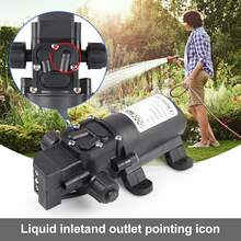 1PC 12V DC Water Pump (6L/Min Open Flow), Durable Corrosion - Resistant Material, High - Pressure Self - Priming Pump;  Practical & Robust Style, Black Color, Compact Cylindrical Shape, Auto On/Off Switch & Thermal Protection Detail, Ideal For Efficient Water Delivery In Aquariums, Car Washing, Gardens.  Self - Priming Diaphragm Pump Perfect For Year - Round Garden Irrigation, Marine Use, Daily Cleaning Tasks & Great As A Gift For DIY Enthusiasts On Father's Day, Christmas.(Black) - Black - View 9