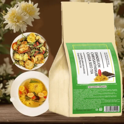 Chrysanthemum Cassia Seed Tea, Dandelion Wolfberry Tea, Cassia Seed, Dandelion Wolfberry Herbal Tea, Chrysanthemum Liver Tea, Gifts