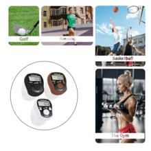 100位计数器，带蜂鸣器和LED闪光灯，可复位功能，可调节表带，高品质，适用于运动、活动、计数、祈祷等场合。 - 彩色 - 查看 5