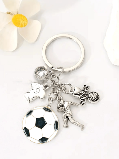 1PC Personalized Creative Keychain Alloy Football Player I Love Football Shirt Keychain World Cup Football Accessories Sports Ball Football Enthusiasts Keychain Pendant Mini Star Keychain Car Keychain Bag Charm For Daily Casual Outing Wear For Gifts Wallets School Bags Backpacks Graduation Gifts Christmas Gifts Feedback Gifts Singles Parties Gifts For Boyfriends Family Teachers Employees.