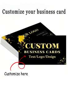 200 piezas de 5,4 x 9 cm Tarjetas de visita personalizadas con logotipo y texto, tarjetas de fidelidad personalizadas e imprimibles por ambos lados, tarjetas de visita/tarjetas de visita laminadas a prueba de agua, multiusos decorativas, coloridas, lindas, minimalistas, kawaii, con personalización moderna y únicas.