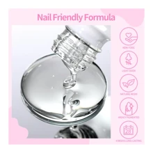 Born Pretty Magic Gel Nail Polish Remover With New Upgraded Gentle Formula,Faster &Amp; Easier &Amp; Cleaner &Amp; Safer Professional Nail Polish Remover In 3-5 Minutes,No Need For Foil Soaking Or Wrapping - ColorX - 查看 8
