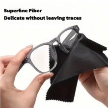 10-100 piezas Paño de limpieza de microfibra, apto para gafas, joyas, pantallas de computadora, tabletas, teléfonos, teclados, escritorios, etc. Disponible en negro, gris, colorido, excelente para Halloween, Navidad