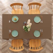 Tovaglia Monocolore Antimacchia (Quadrata 140*140/140*180/140*240, Rotonda 180*180), Stile Moderno E Minimalista, Adatta Per Riunioni Familiari, Ristoranti, Hotel E Tavoli Da Cucina.