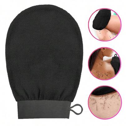 Korean Exfoliating Gloves (1 Set) Exfoliating Gloves Visibly Removes Dead Skin, Ideal For Spray Tan Or Pilosebaceous Keratosis, Body Scrub Made Of 100% Viscose Fibers,Bag,Organizer,Storage,Hair Clips