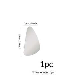 1/2 件面部护理不锈钢心形刮痧工具，适用于身体、眼部和颈部按摩器，便携式肌肉放松按摩板，光滑坚固的金属刮痧工具，心形物品（银色），美容，护肤产品，水疗，自我护理，护肤工具，面部护理，美容师用品，按摩，面部按摩工具，面部滚轮 - 銀色 - 查看 15
